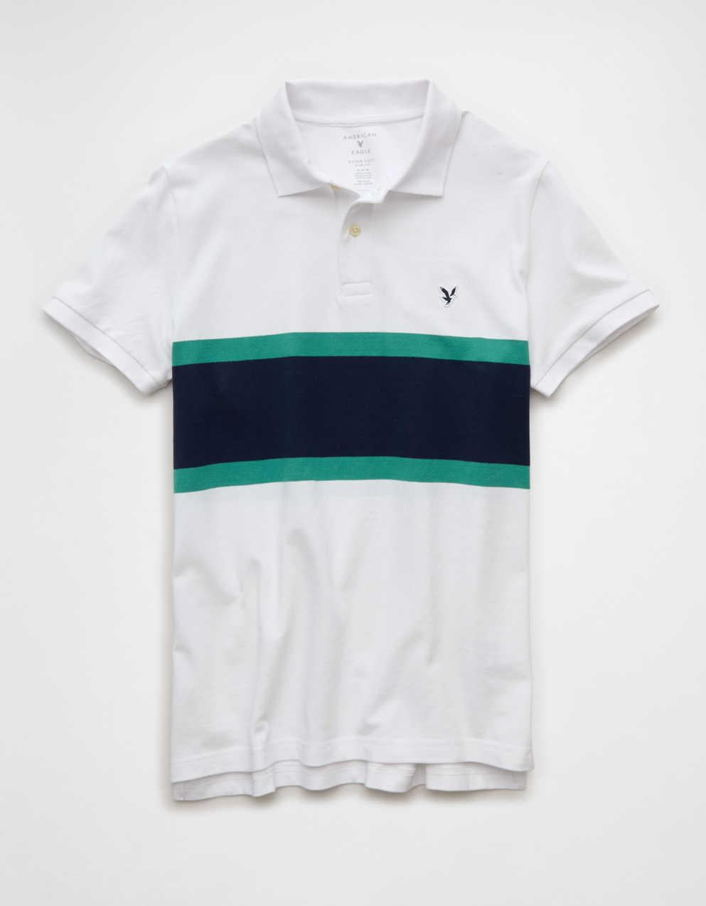 AEスリムフィットロゴピケポロシャツ