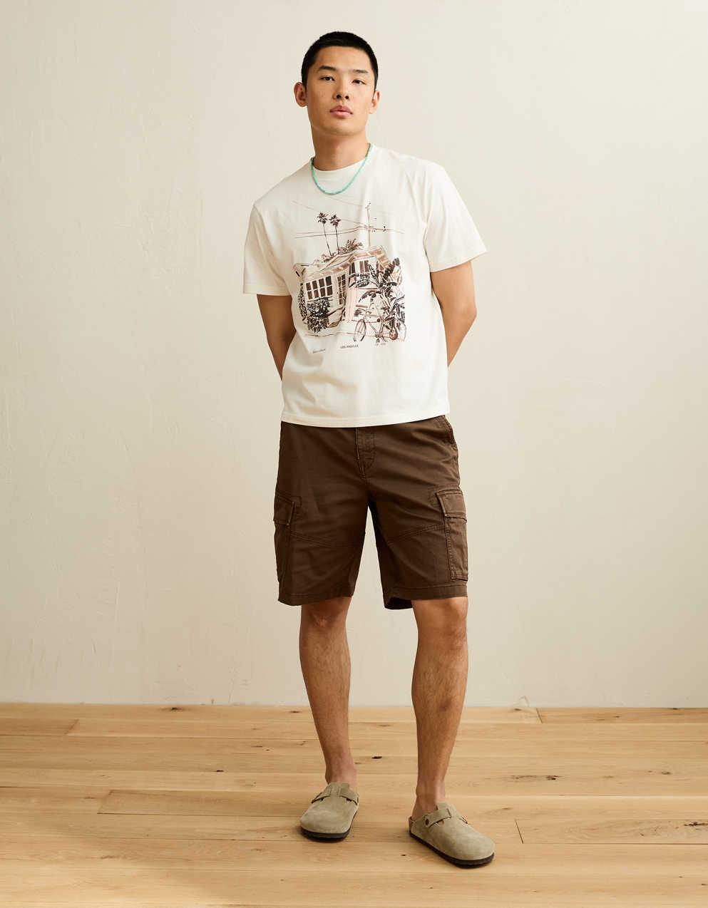 AE スタンダードフィット デスティネーション グラフィックTシャツ