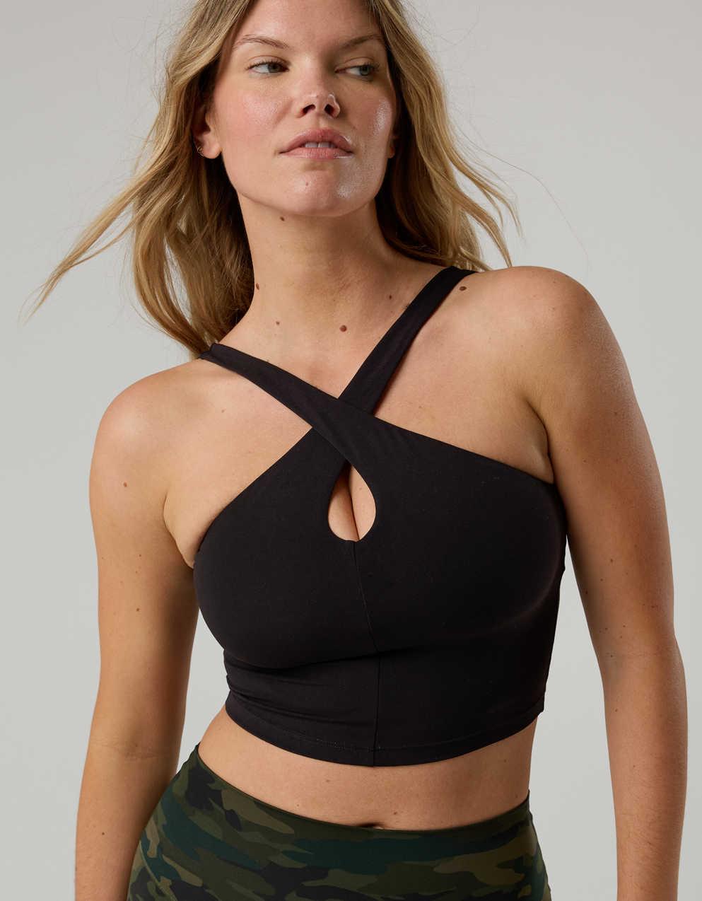 OFFLINE By Aerie Real Me XTRA Criss Cross High Neck Sports Bra