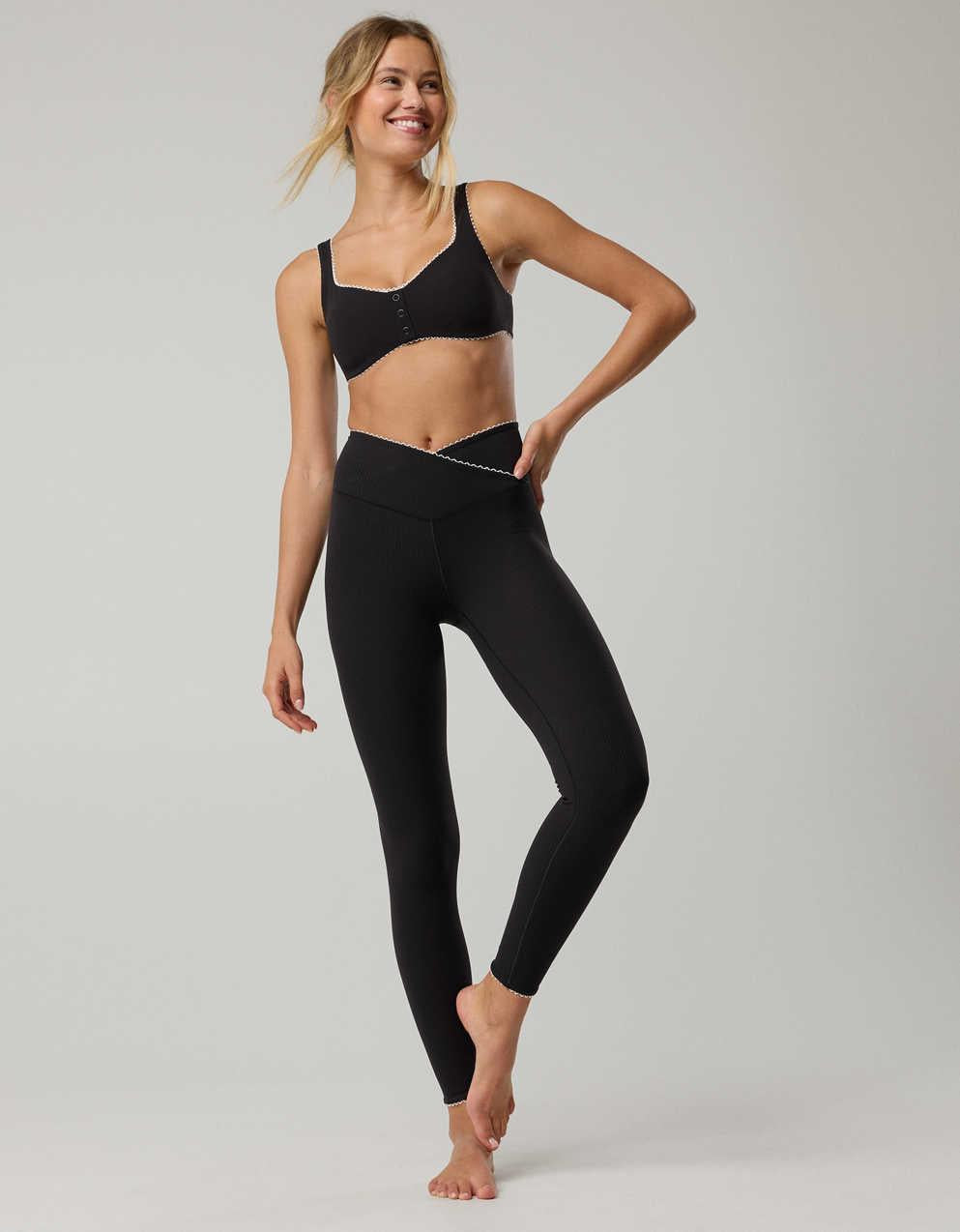OFFLINE By Aerie Real Me XTRA Ribbed Picot Trim クロスオーバー・レギンス