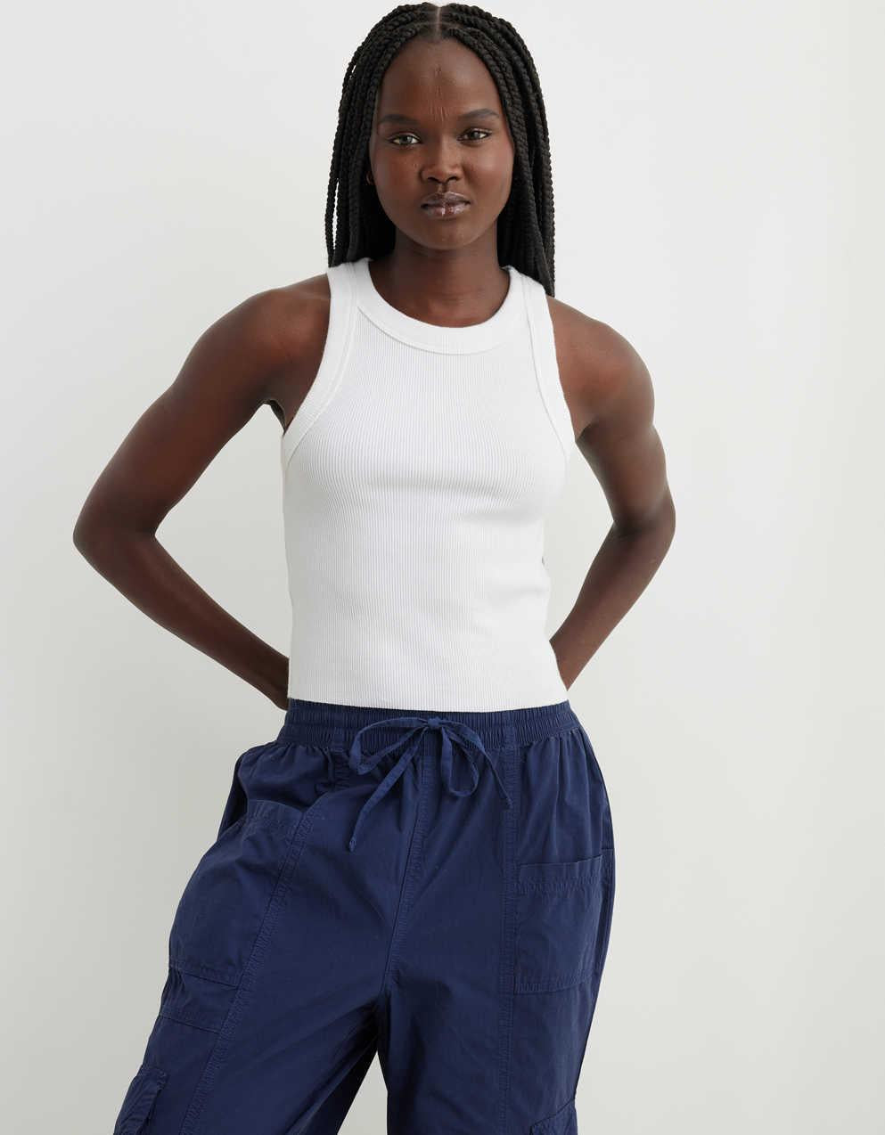 Aerie Free Spirit リブタンクトップ