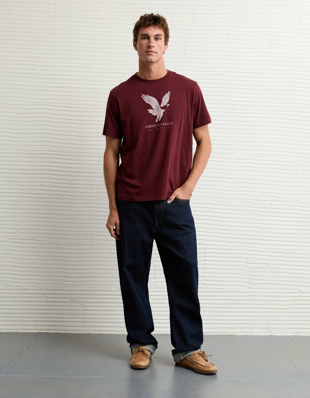 AEライトウェイト・アイコン・ロゴ・グラフィックTシャツ