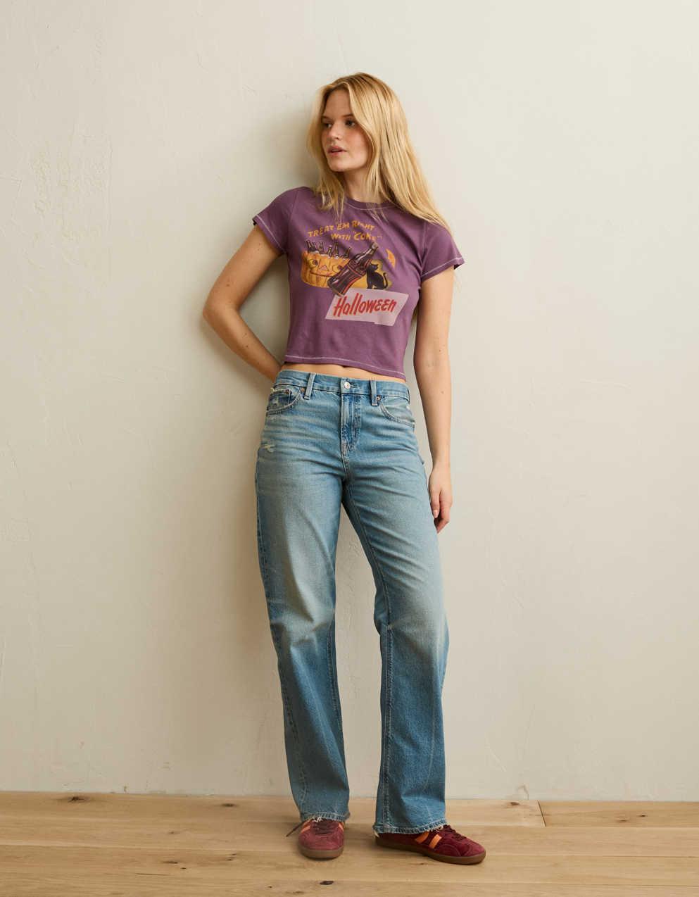 AE コカ・コーラ ハロウィン グラフィック シュランクンTシャツ