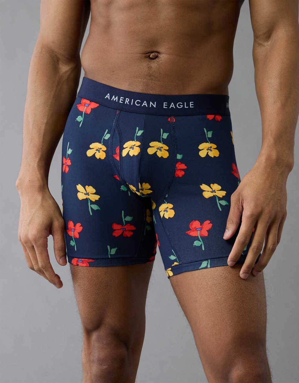 AEOメンズ・フローラル6インチ・クラシック・ボクサー・ブリーフ