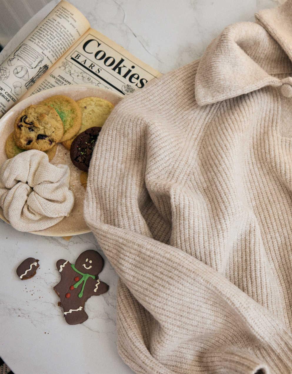 Aerie クラシック・クォーター・ボタン・セーター