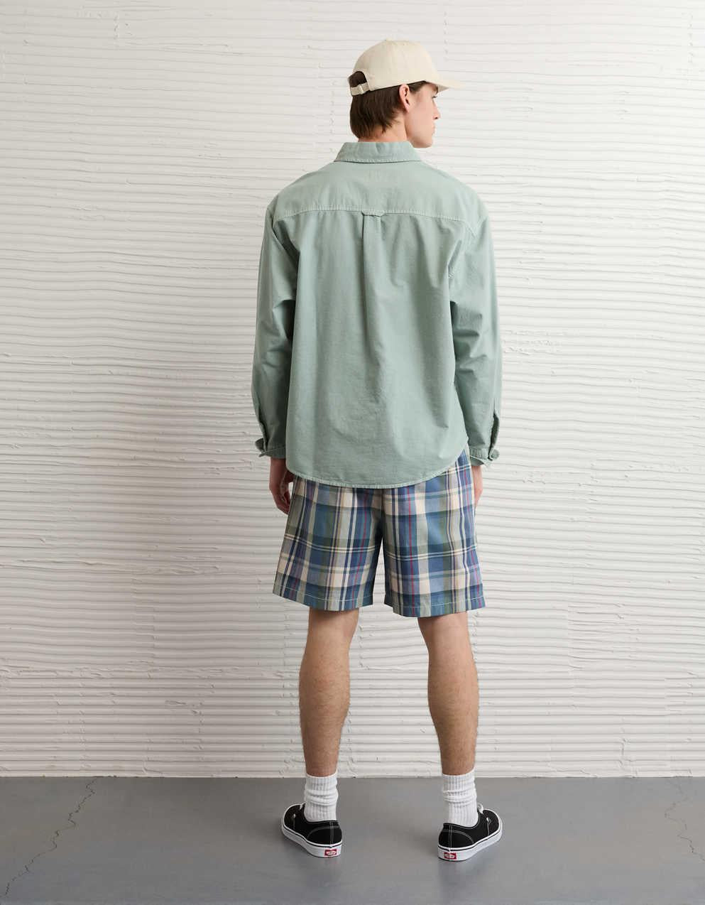 AE Relaxed Oxford Button-Up Shirt