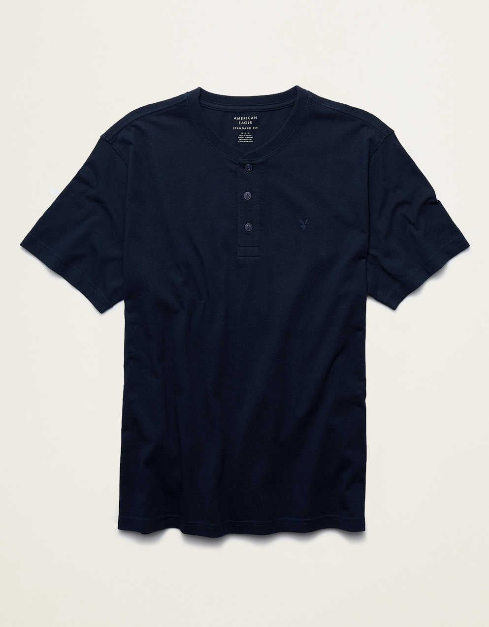 AE ショートスリーブ ヘンリーアイコン Tシャツ