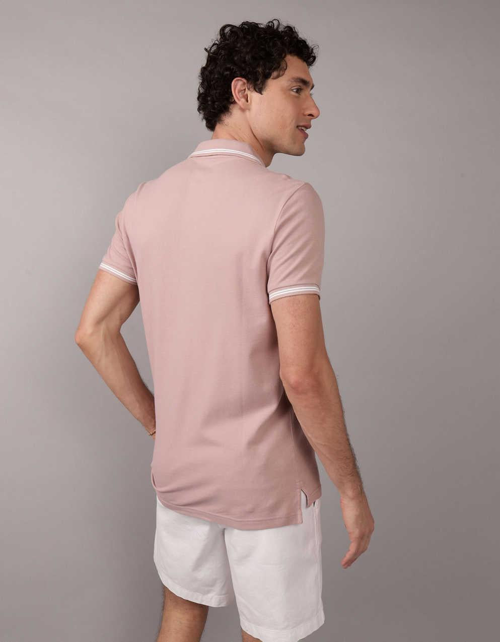 AE Slim Fit Tipped Flex Pique Polo Shirt