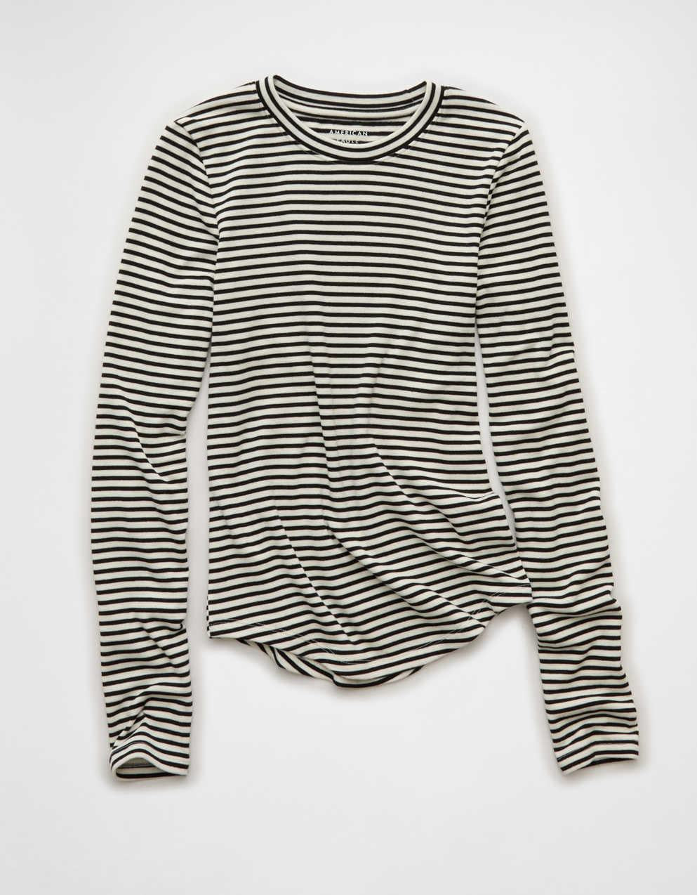 AEロングスリーブ・コージークルーネックTシャツ
