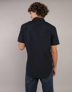 AE Short-Sleeve Slim Fit Button-Up Shirt