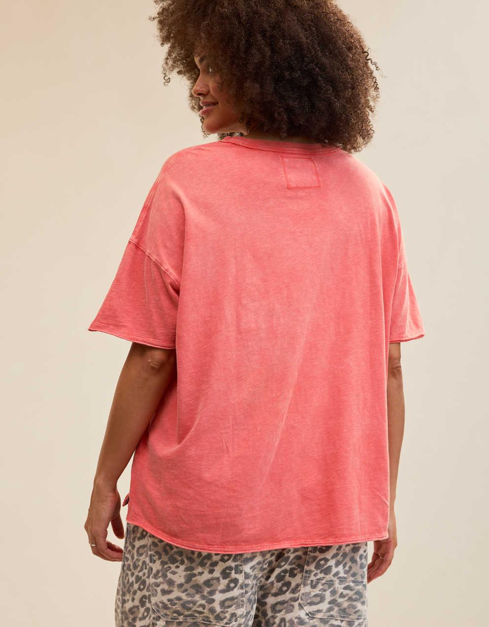 Aerie オーバーサイズ・クルー・ボーイフレンドTシャツ