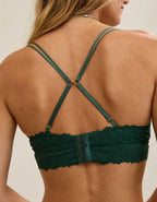 Show Off Rosey Lace Padded Plunge Bralette