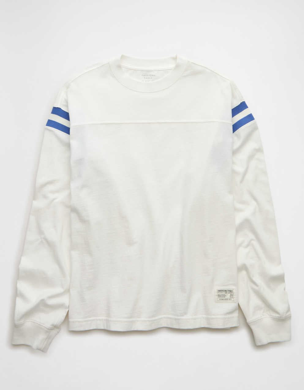 AEボクシー長袖フットボールTシャツ