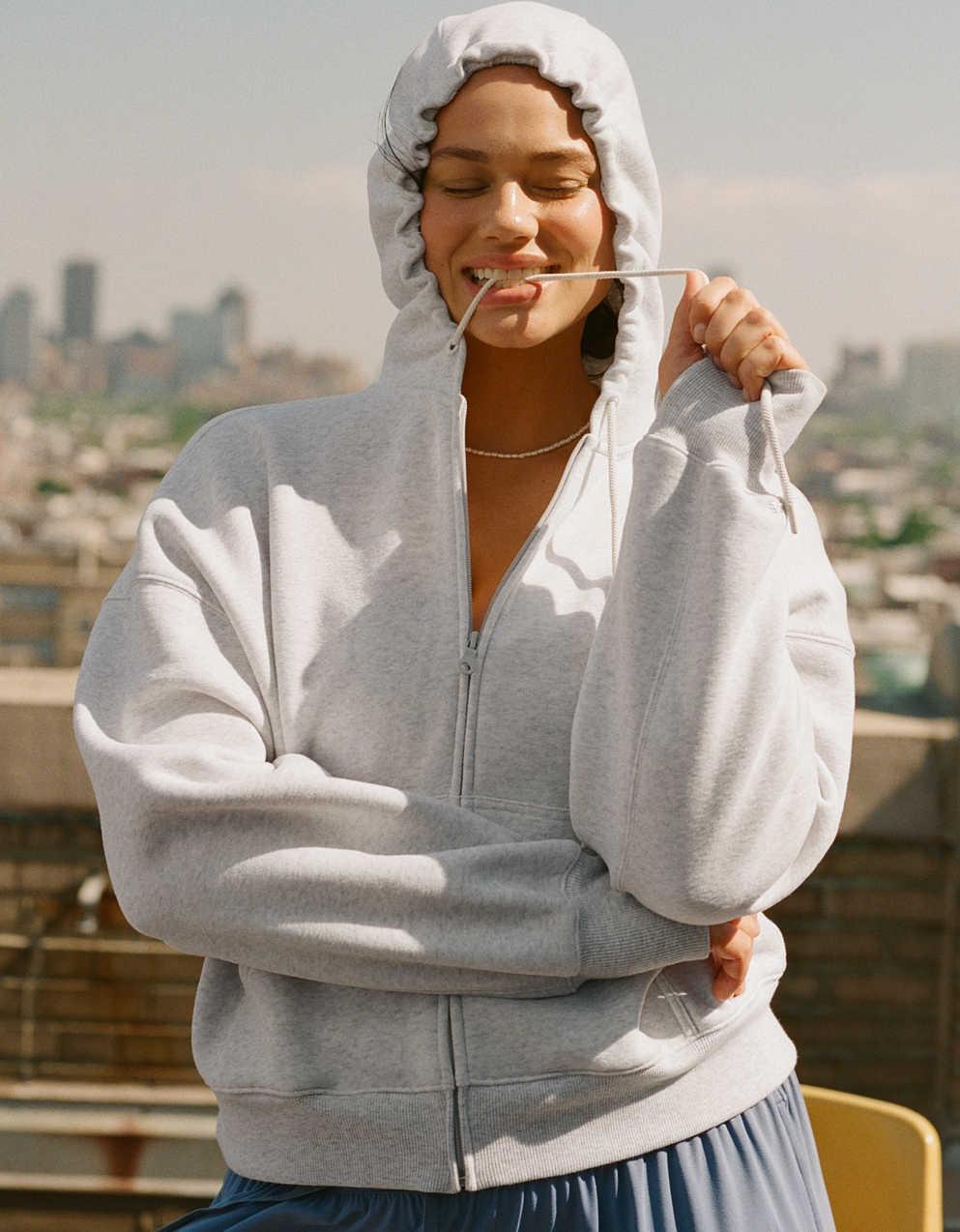 OFFLINE By Aerie Cloud Fleece Classic Full Zip Sweatshirt