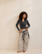 Aerie Long Sleeve Quarter Zip T-Shirt