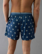 AEOメンズパッチワークデザインウルトラソフトポケットボクサーショーツ