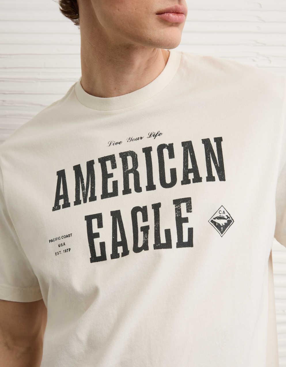 AE スタンダード・フィット・グラフィック・ロゴTシャツ