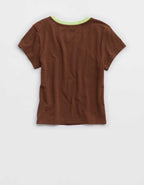OFFLINE By Aerie | Smiley® Let's Stretch Ringer T-Shirt