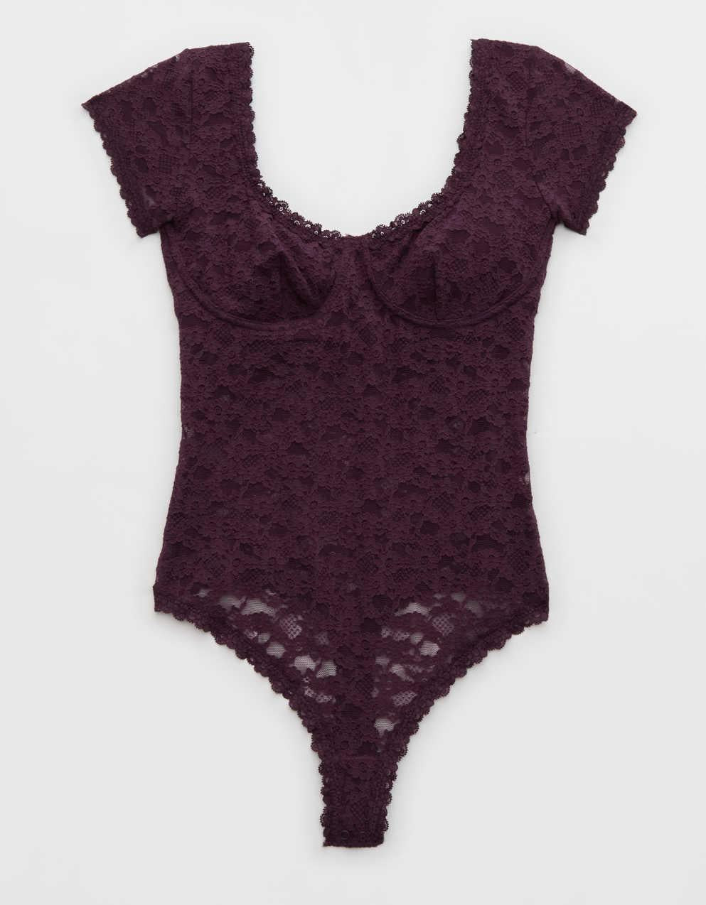 Show Off Vintage Lace Short Sleeve Bodysuit