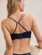 Show Off Rosey Lace Padded Plunge Bralette