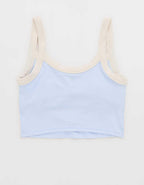 Offline By Aerie Real Me Low Key Ringer Longline Sports Bra
