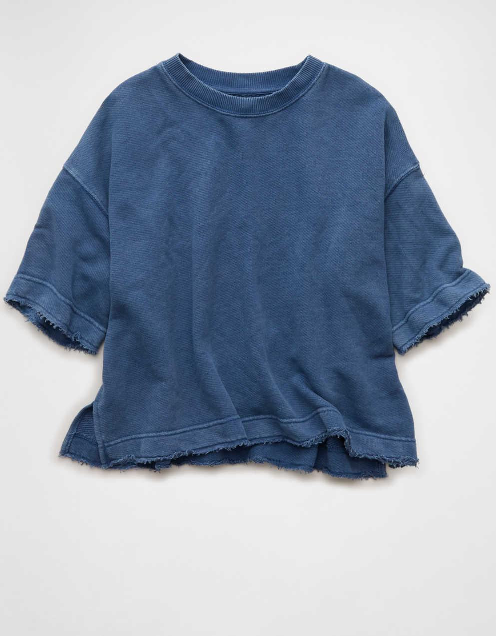 AE Boxy Short-Sleeve Sweatshirt