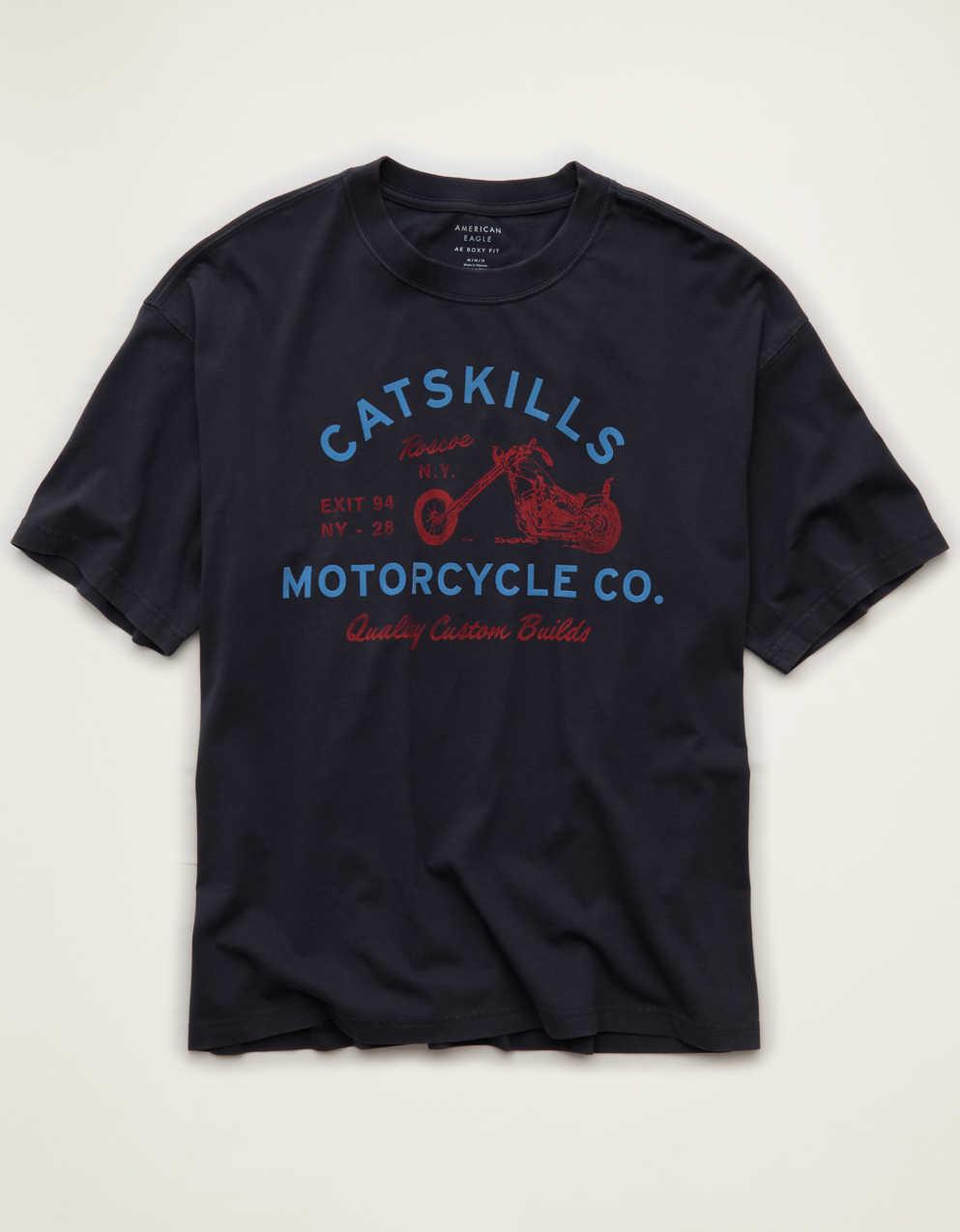 AE ボクシーフィット デスティネーション グラフィックTシャツ
