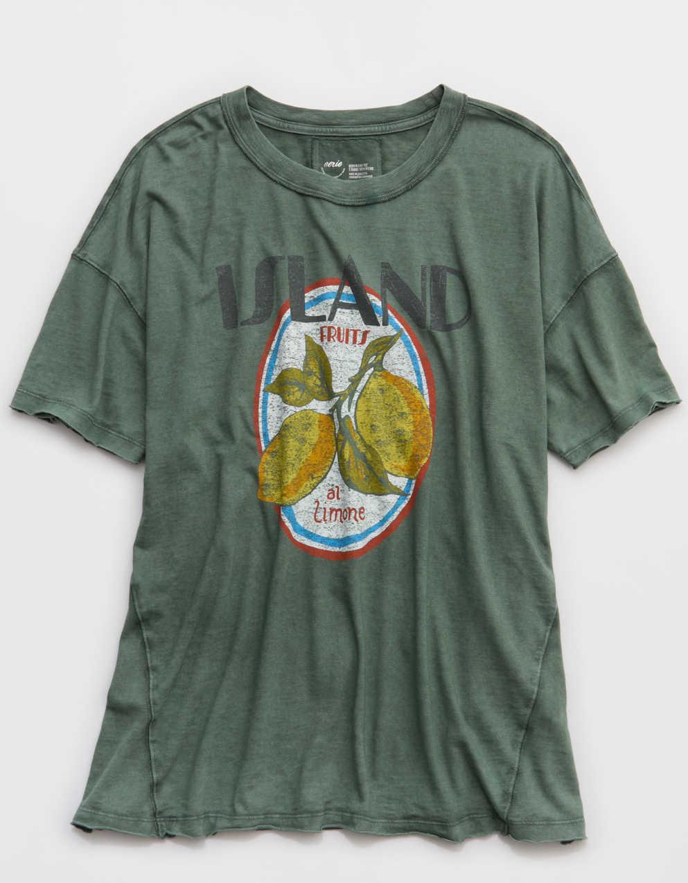 Aerie オーバーサイズ・クルー・ボーイフレンドTシャツ