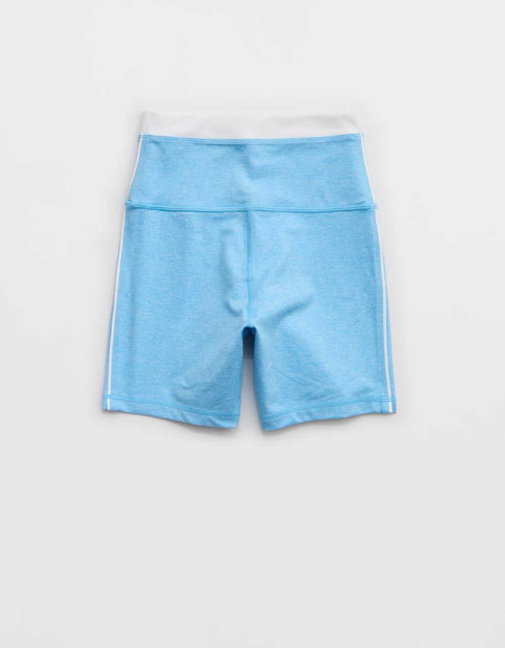 OFFLINE By Aerie The Hugger ハイウエスト5インチ・カラーブロック・バイク・ショートパンツ