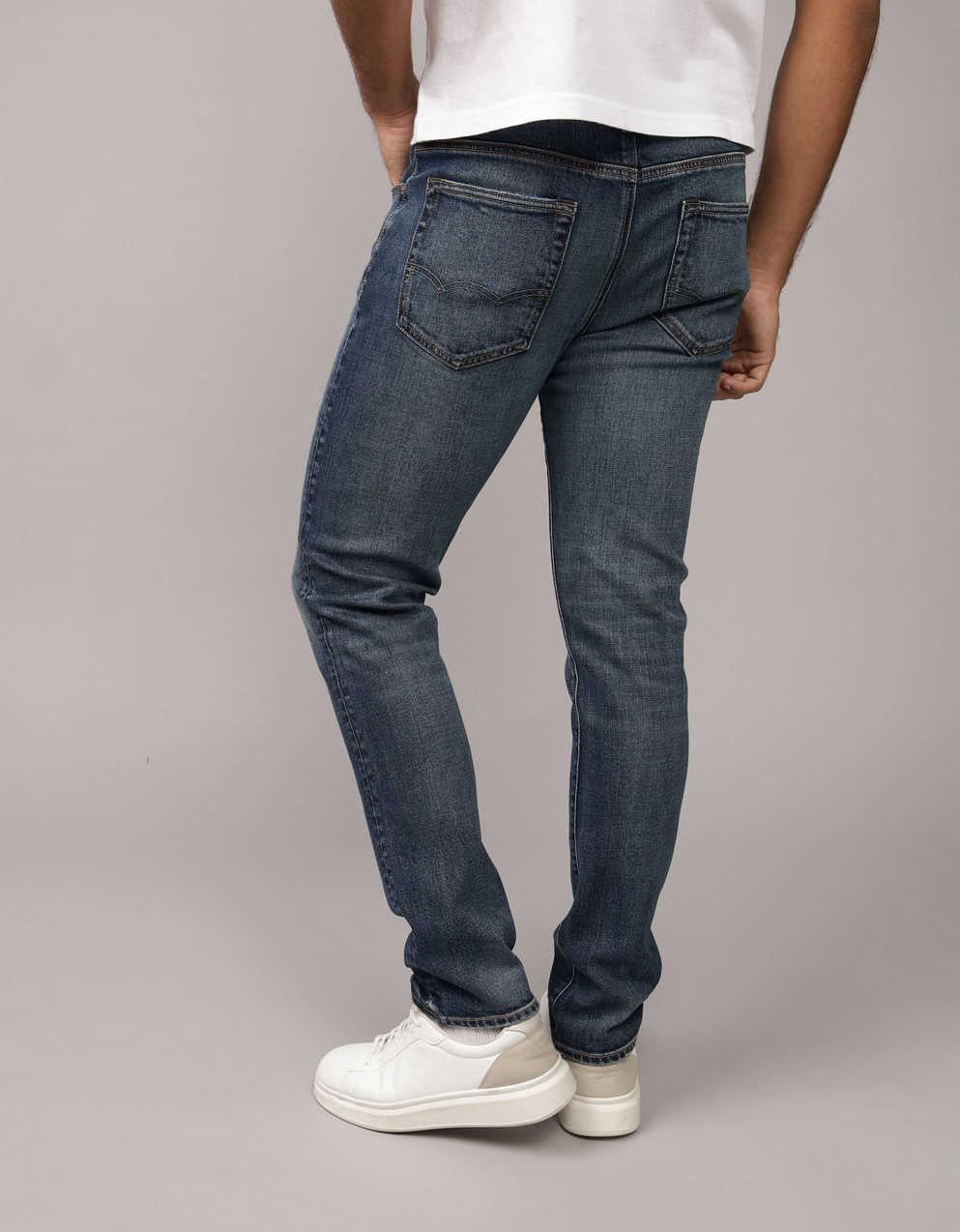 AE Flex+ TENCEL ™繊維 パッチド・スリム・ジーン