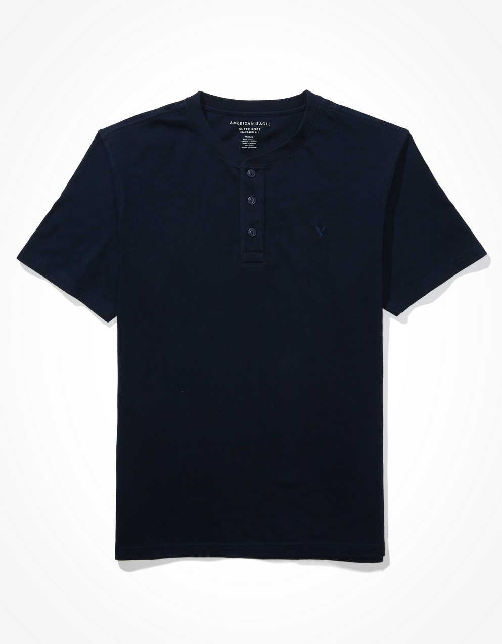 AE ショートスリーブ ヘンリーアイコン Tシャツ