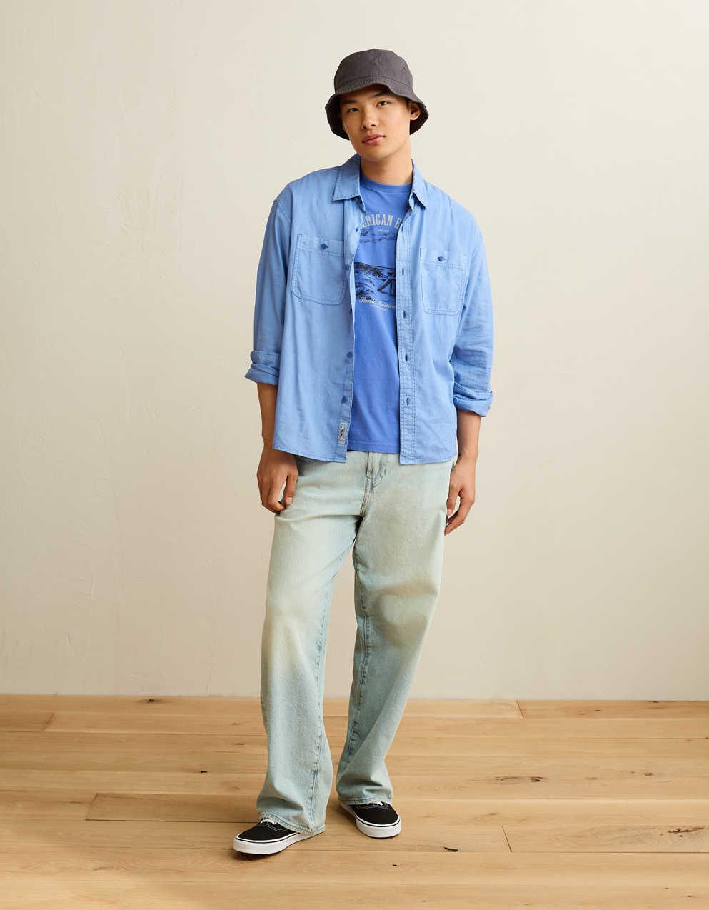 AE スタンダード・フィット・グラフィック・ロゴTシャツ