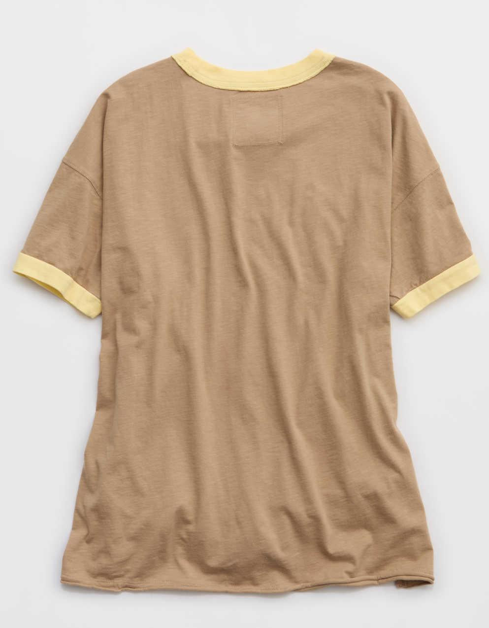 Aerie｜スマイリー®オーバーサイズ・クルー・ボーイフレンドTシャツ