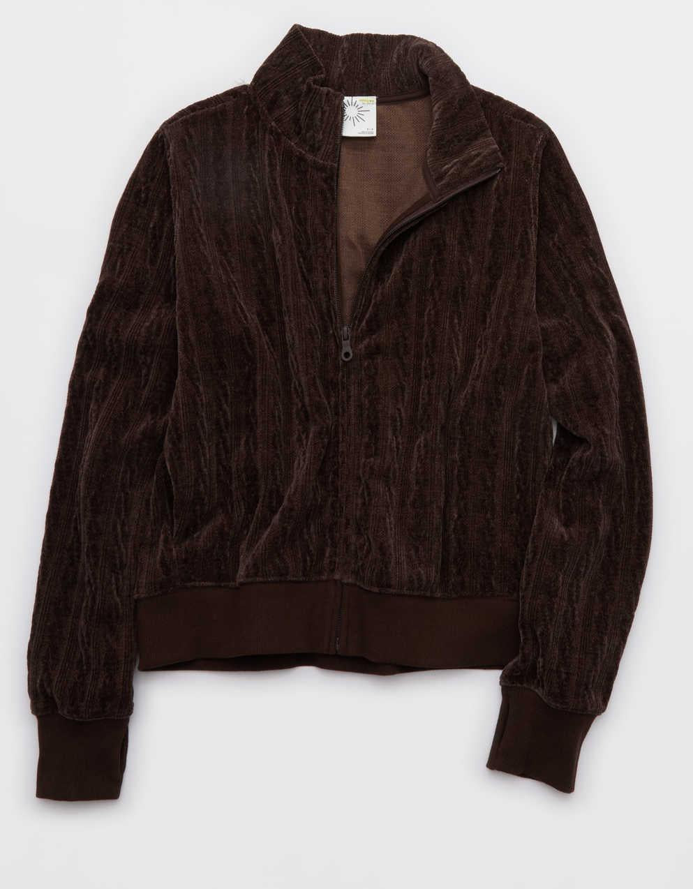 OFFLINE By Aerie Cable Lounge Full Zip