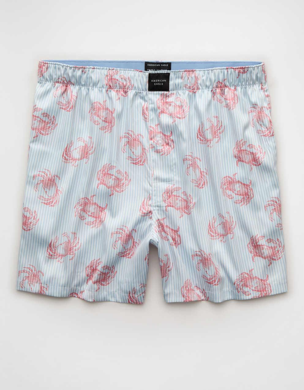 AEO メンズ フードサテンポケットボクサーショーツ