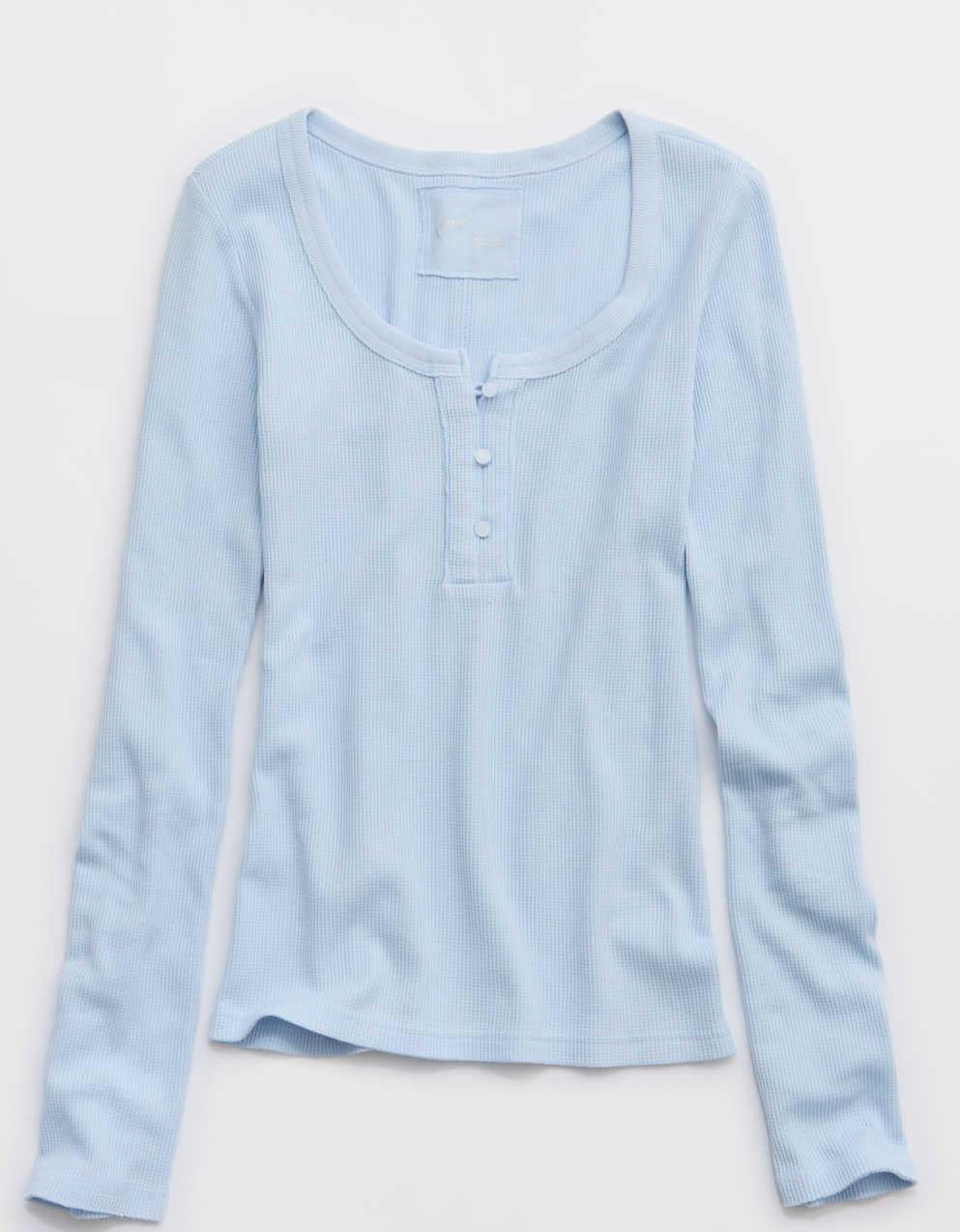 Aerie エッセンシャル・ヘンリー・レイヤリングTシャツ