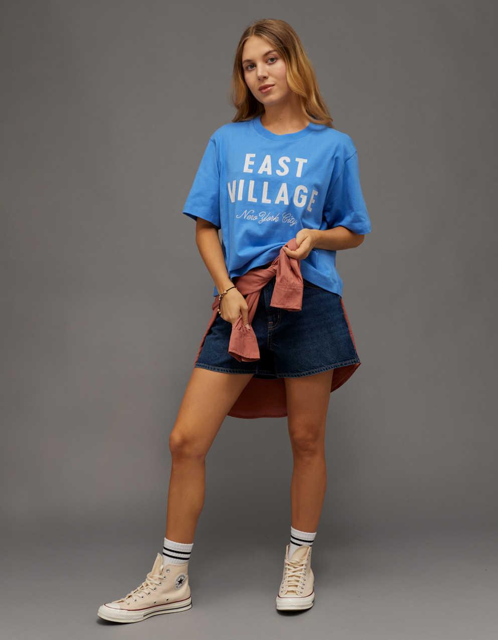 AEボクシー・グラフィックTシャツ