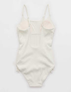 Aerie リブ編みスクープ・ワンピース水着