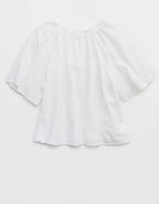 Aerie Woven Button Blouse