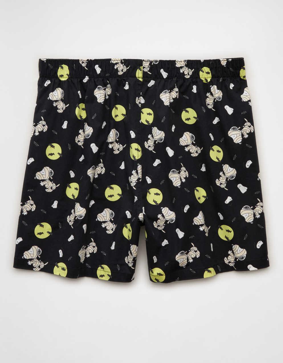AEO メンズ ハロウィン スヌーピー ストレッチコットン ボクサーショーツ