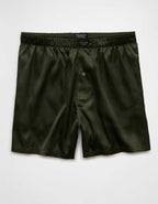 AEO Men's Solid Satin Pocket Boxer Short