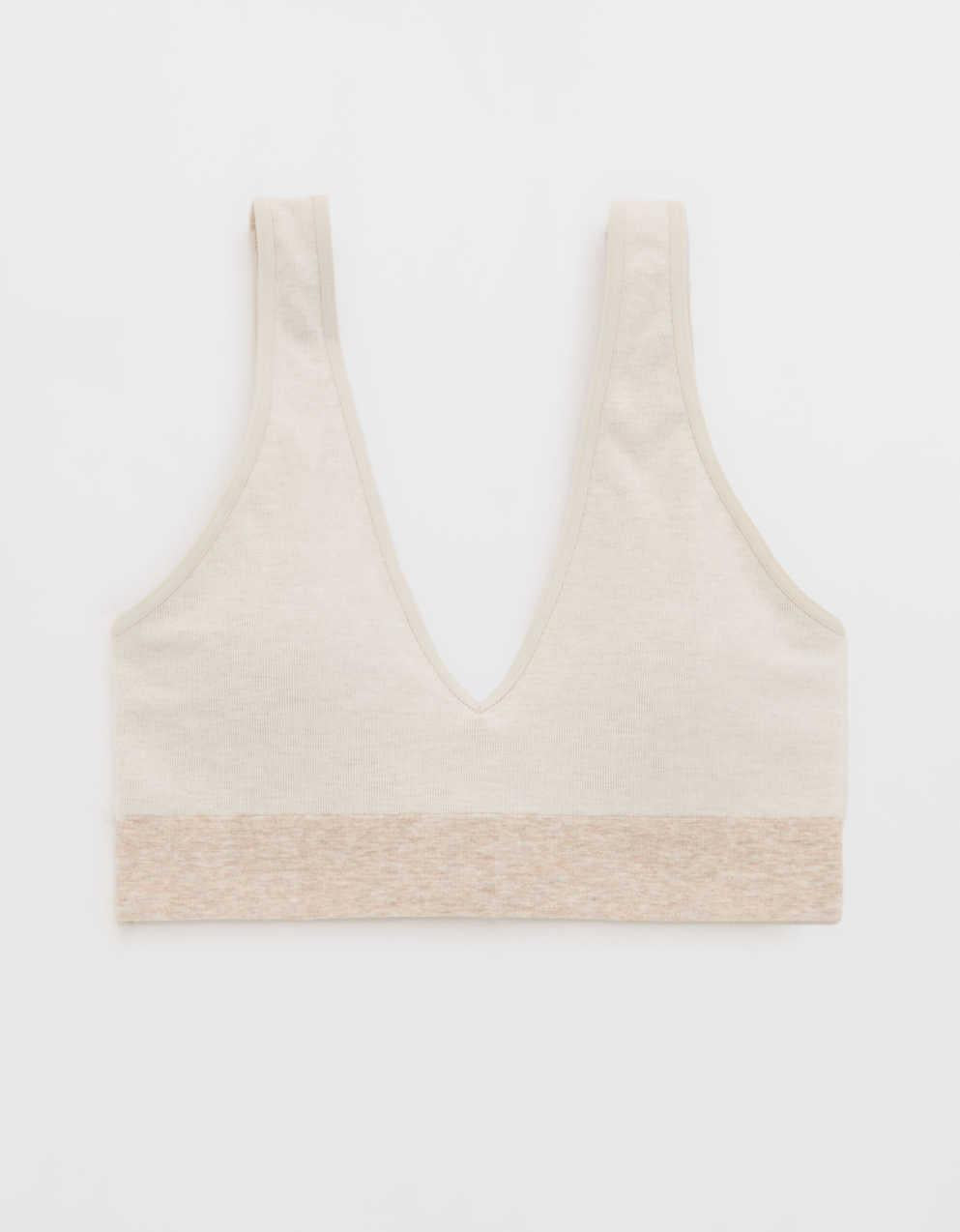 Superchill Cotton Seamless Plunge Bralette