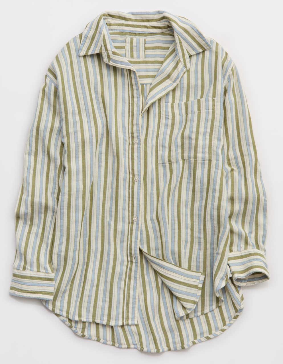 Aerie デイオフ・カバーアップ・シャツ