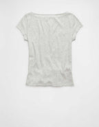 AEボートネックTシャツ