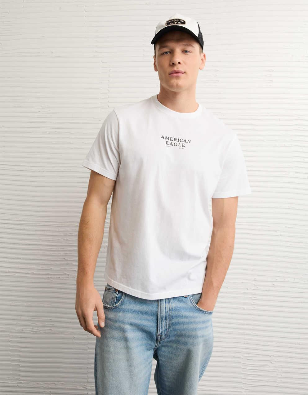 AEスタンダードフィットロゴグラフィックTシャツ