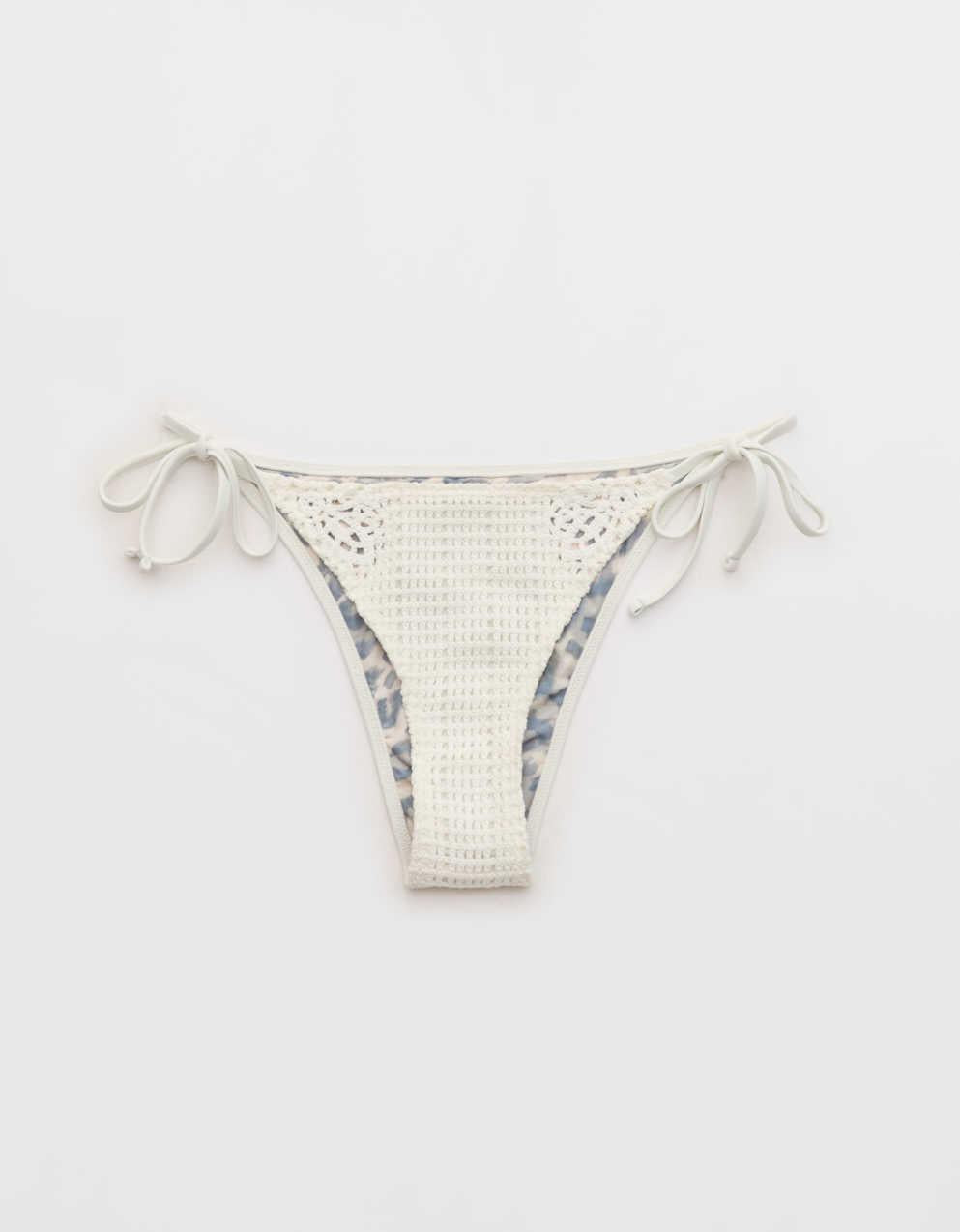 Aerie Cheekiest サイド・タイ・クロシェ・ビキニ・ボトム