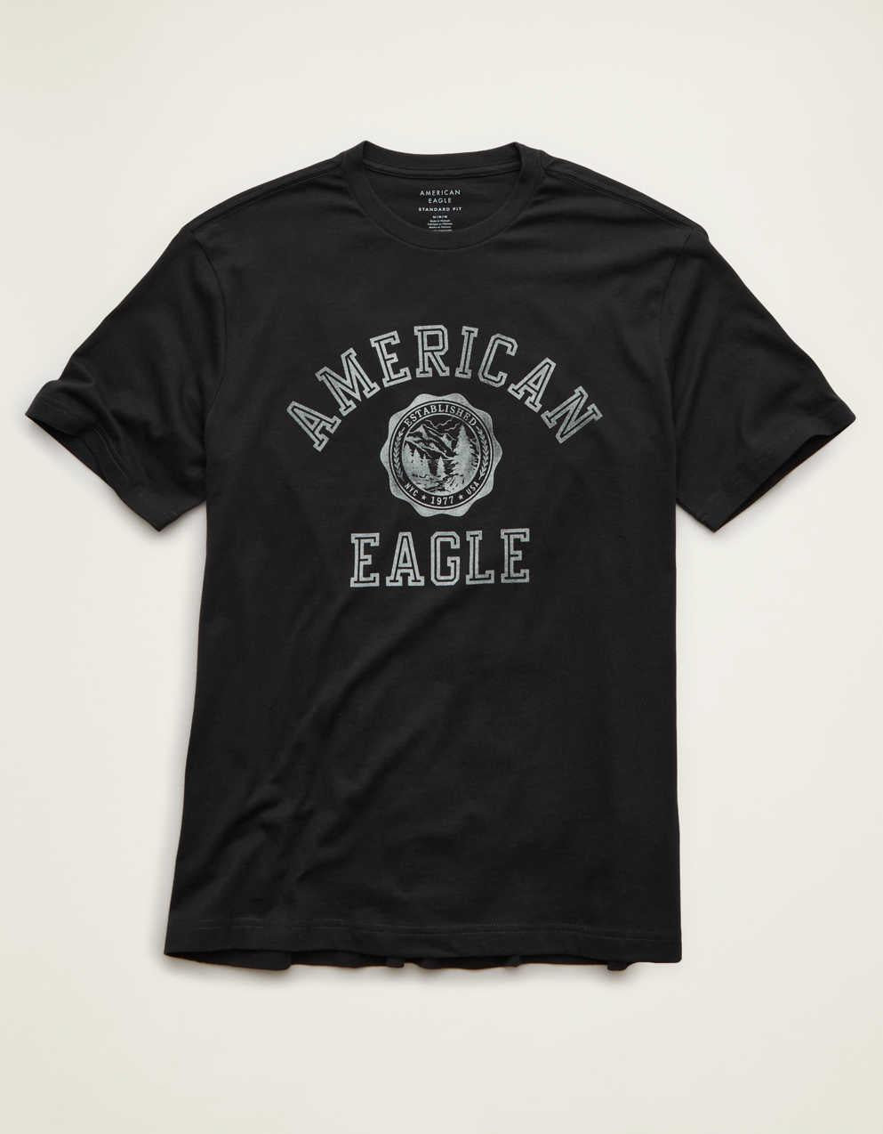 AE スタンダード・フィット・グラフィック・ロゴTシャツ