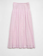 AE High-Waisted Smocked Maxi Skirt
