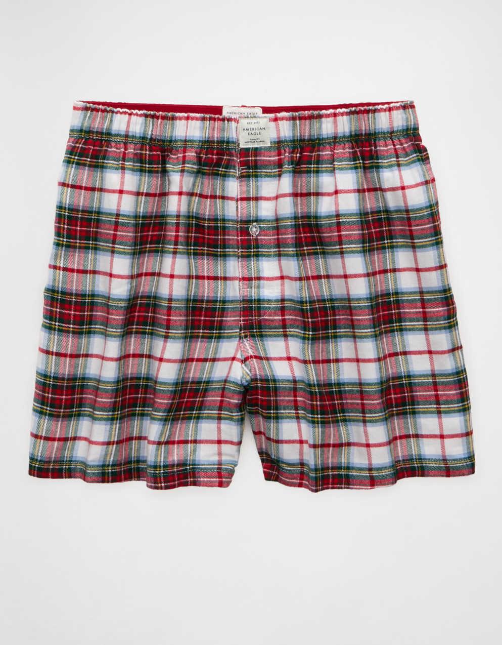 AEO チェック柄ポケット・ボクサー・ショート