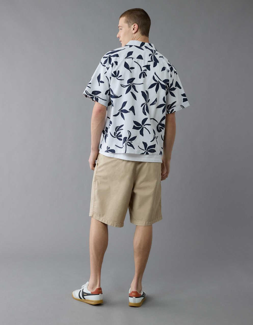AE Poolside Floral Button-Up Shirt